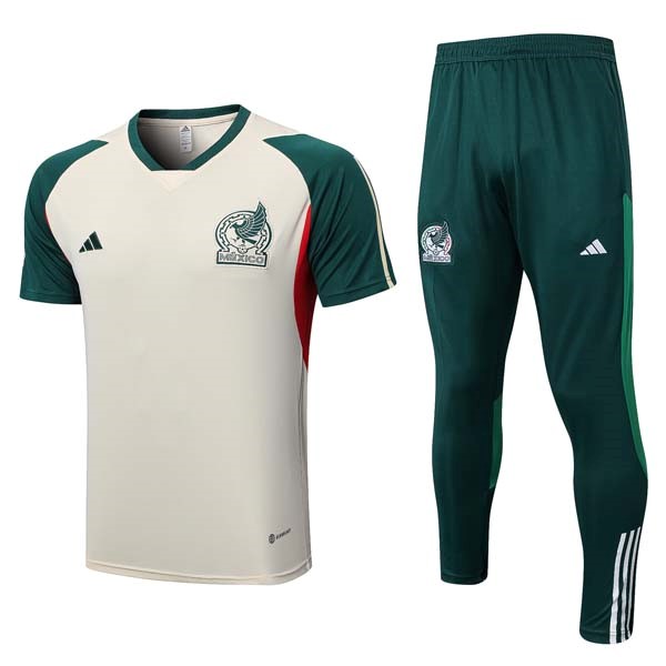 Camiseta México Conjunto Completo 2023-24 Amarillo Verde